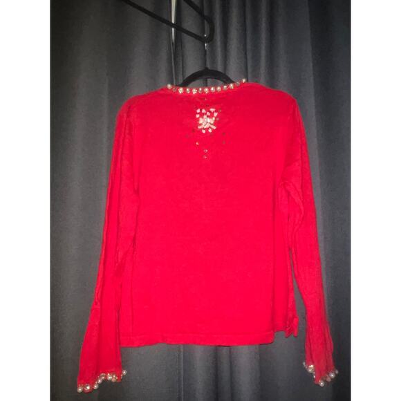 Ugly Christmas Sweater Xmas Size Large Vintage Jack B Quick - Picture 3 of 3